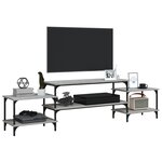 vidaXL Meuble TV sonoma gris 197x35x52 cm Bois d'ingénierie