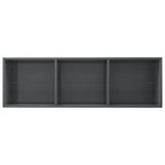 vidaXL Bibliothèque/Meuble TV Gris brillant 36x30x114 cm Aggloméré