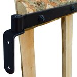 vidaXL Portillon simple de clôture Bois de noisetier 100x60 cm