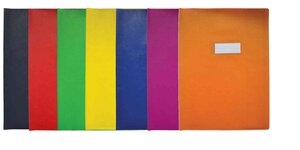 Protège-cahiers PVC 20/100 'grain agneau' A4 Rouge ELBA