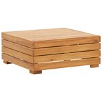 vidaXL Salon de jardin 8 Pièces avec coussins Acacia solide Blanc crème