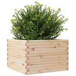 vidaXL Jardinière 70x70x46 cm bois de pin massif