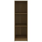 vidaXL Bibliothèque/Séparateur de pièce Marron miel Bois de pin massif