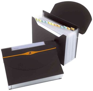 Optima Trieur extensible 13 compartiments coloris noir REXEL