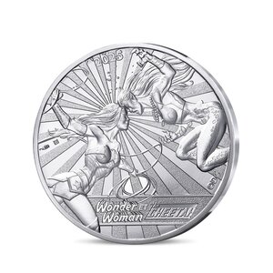 DC COMICS Monnaie de 10€ Argent WONDER WOMAN ET CHEETAH