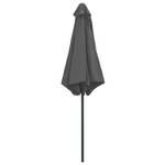 vidaXL Parasol d'extérieur et mât en aluminium 270x246 cm Anthracite