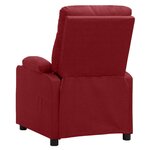 vidaXL Fauteuil de massage Rouge bordeaux Tissu