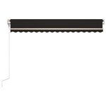 Vidaxl auvent rétractable automatique 450x300 cm anthracite