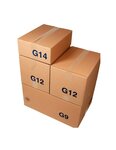 (lot  20 caisses) caisse carton palettisable économique standard 400 x 300 x 300 mm