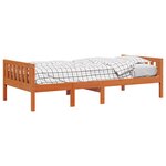 vidaXL Lit pour enfants sans matelas cire marron 75x190 cm pin massif