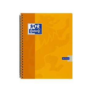 Cahier à spirale 170 x 220 mm Quadrillé 5x5 100 pages 90g Couverture Aléatoire OXFORD