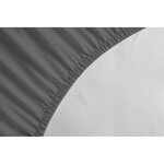 Drap Housse 100  coton 160 x 200 x 25 cm - Gris foncé