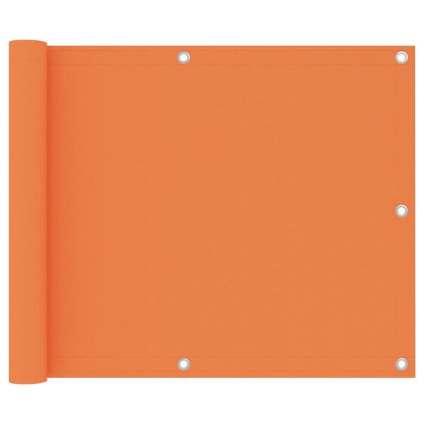 vidaXL Écran de balcon Orange 75x400 cm Tissu Oxford