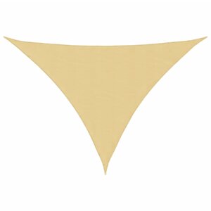 vidaXL Voile d'ombrage sable 7x5x5 m 100   polyester oxford