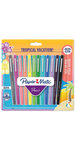 Paper Mate Flair Tropical Vacation - 12 Feutres - Assortiment de couleurs - pointe moyenne 0.7 mm