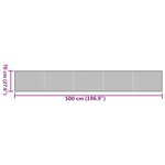 vidaXL Tapis rectangulaire naturel clair 70x500 cm bambou