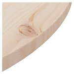 vidaXL Dessus de table Ø70x2 5 cm Bois de pin massif