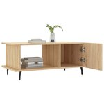 vidaXL Table basse chêne sonoma 90x50x40 cm bois d'ingénierie