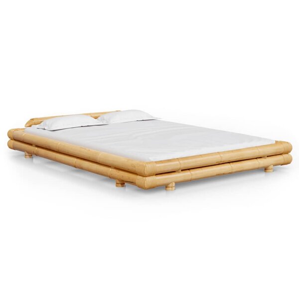 vidaXL Cadre de lit Bambou 140x200 cm