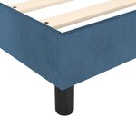 vidaXL Sommier à lattes de lit et matelas Bleu foncé 200x200cm Velours