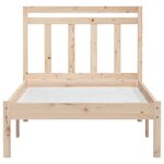 vidaXL Cadre de lit Bois de pin massif 100x200 cm