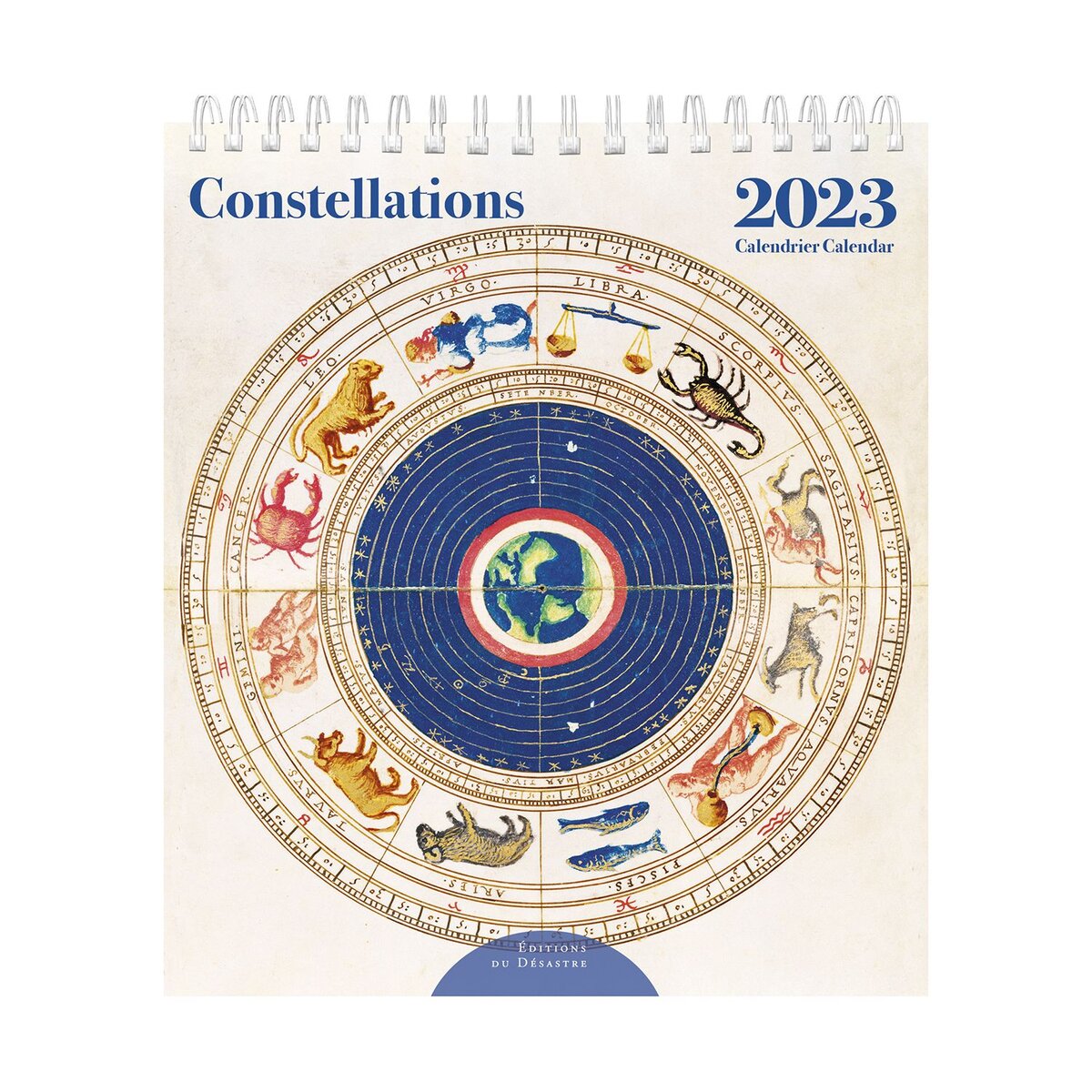 Mini calendrier de bureau 2023 Editions du désastre - Constellations -  14x16 cm - Calendriers 2023 - Agendas - Calendriers
