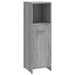 vidaXL Ensemble de meubles de salle de bain 4 Pièces Sonoma gris