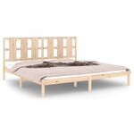 vidaXL Cadre de lit Bois de pin massif 200x200 cm