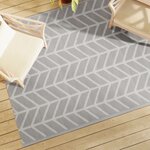 vidaXL Tapis d'extérieur Gris 160x230 cm PP