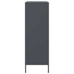 vidaXL Buffet haut anthracite 68x39x113 cm acier