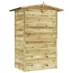 vidaXL Abri de stockage de jardin Bois de pin imprégné