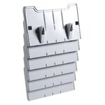 Trieur Mural Modulable Horizontal 6 Compartiments A4 - Gris Lumière - Exacompta