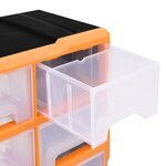 vidaXL Organisateur multi-tiroirs avec 16 tiroirs centraux 52x16x37 cm