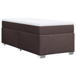 vidaXL Sommier à lattes de lit avec matelas Marron foncé 90x200 cm