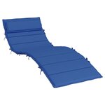 vidaXL Coussin de chaise longue bleu royal 180x60x4 cm tissu oxford