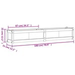 vidaXL Jardinières 2 Pièces cire marron bois de pin massif