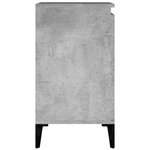 vidaXL Meuble d'évier gris béton 58x33x60 cm bois d'ingénierie