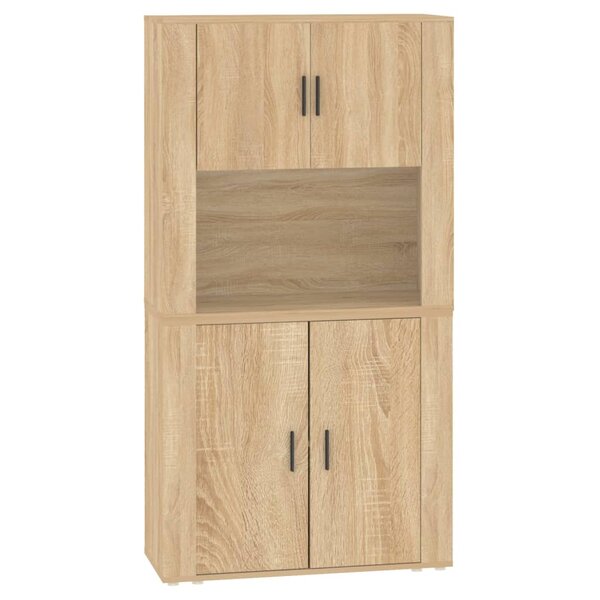 vidaXL Buffet haut Chêne sonoma Bois d'ingénierie