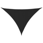 vidaXL Voile de parasol tissu oxford triangulaire 5x5x6 m noir