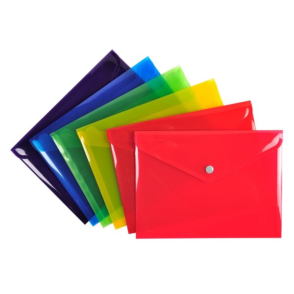 Pochette Pression Iderama En Polypropylène - Couleurs Assorties - X 30 - Exacompta