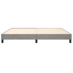 vidaXL Cadre de lit Gris clair 200x200 cm Velours