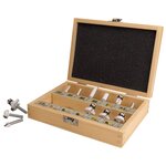 Makita ensemble d'embouts de routeur 12 pièces 6 mm argenté