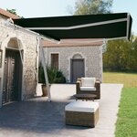 vidaXL Auvent automatique sur pied 450x350 cm Anthracite