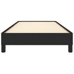 vidaXL Cadre de lit Noir 90x190 cm Tissu