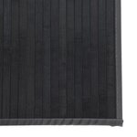 vidaXL Tapis rectangulaire gris 60x1000 cm bambou