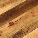 vidaXL Dessus de table Ø 80x3 8 cm rond bois massif de manguier brut