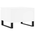 vidaXL Tables basses 2 Pièces blanc 50x46x35 cm bois d'ingénierie