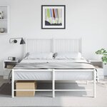 vidaXL Tables de chevet 2 Pièces blanc 34 5x39x44 cm acier