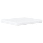 vidaXL Lit avec matelas blanc 180x200 cm similicuir