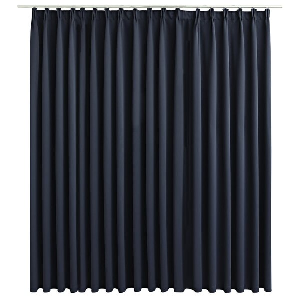 vidaXL Rideau occultant avec crochets Anthracite 290x245 cm